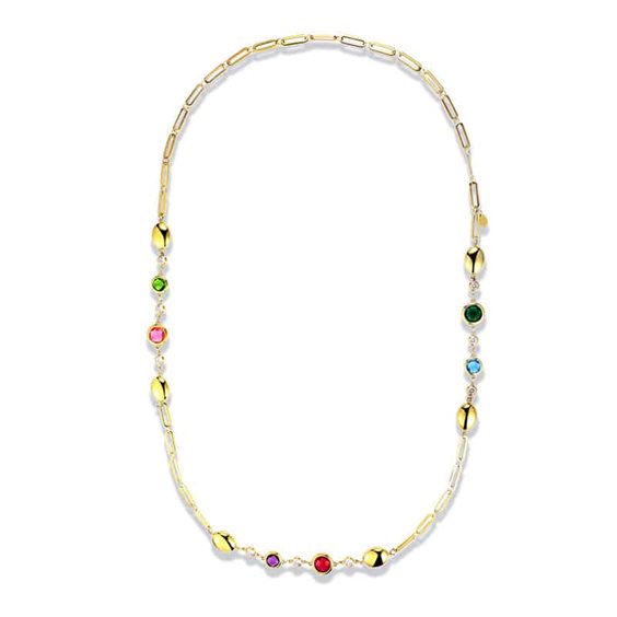 Collana Brand Donna Aurea in Acciaio chirurgico (316L) Cristallo 09NK011 - 09NK011